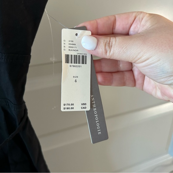 NWT Anthropologie Slim Scalloped Front-Slit Corset Dress - Picture 6 of 7